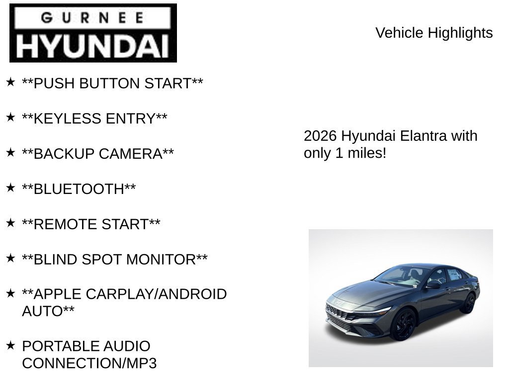 New 2026 Hyundai Elantra Sport FWD image 7