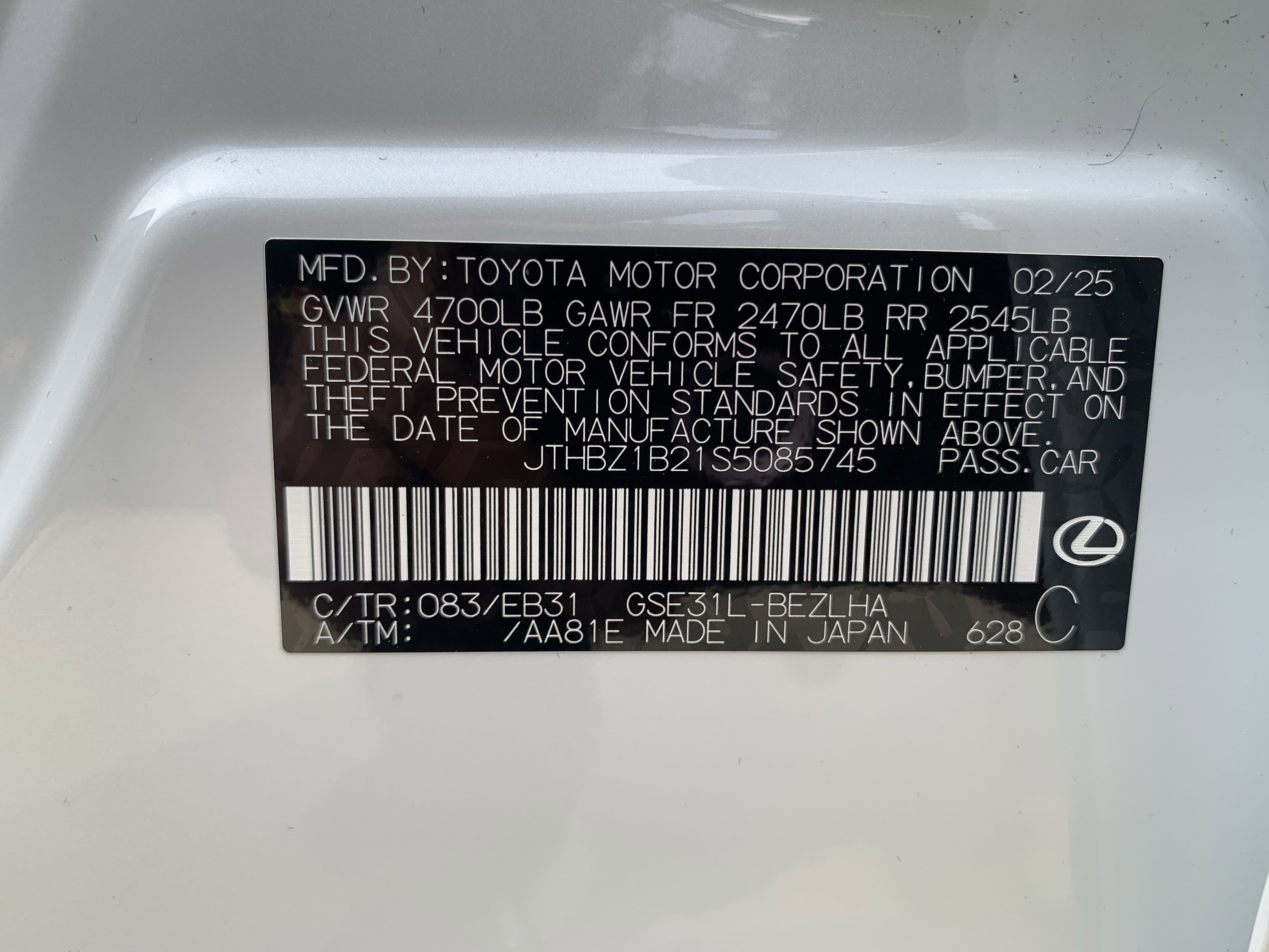 Certified 2025 Lexus IS 350 F Sport image 36