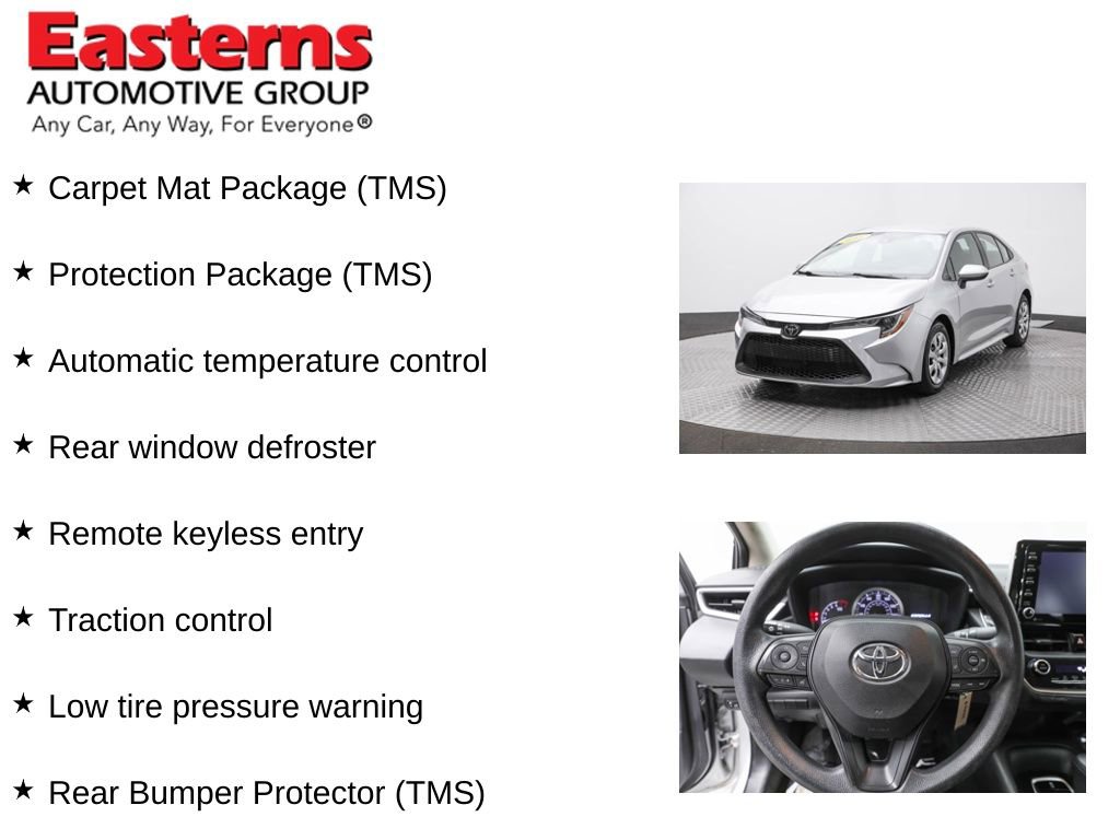 Used 2021 Toyota Corolla LE w/ Protection Package (TMS) FWD image 11