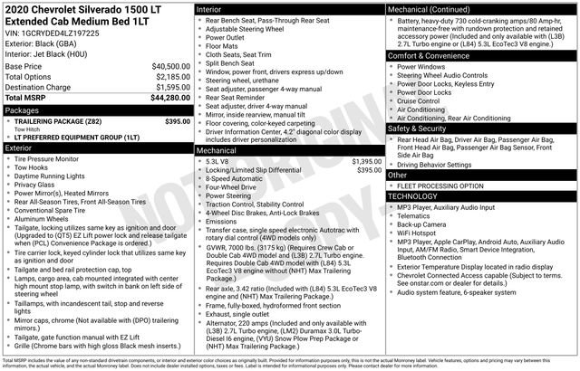 Certified 2020 Chevrolet Silverado 1500 LT w/ Trailering Package AWD/4WD image 33