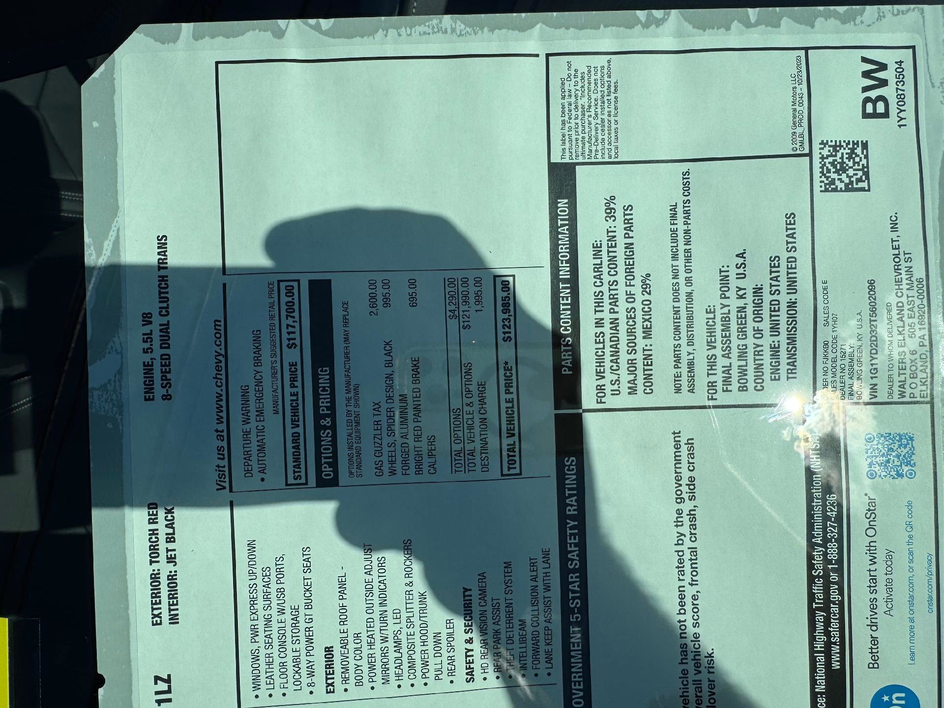 New 2026 Chevrolet Corvette Z06 image 65