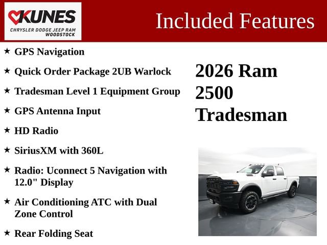 New 2026 RAM 2500 Tradesman AWD/4WD image 3