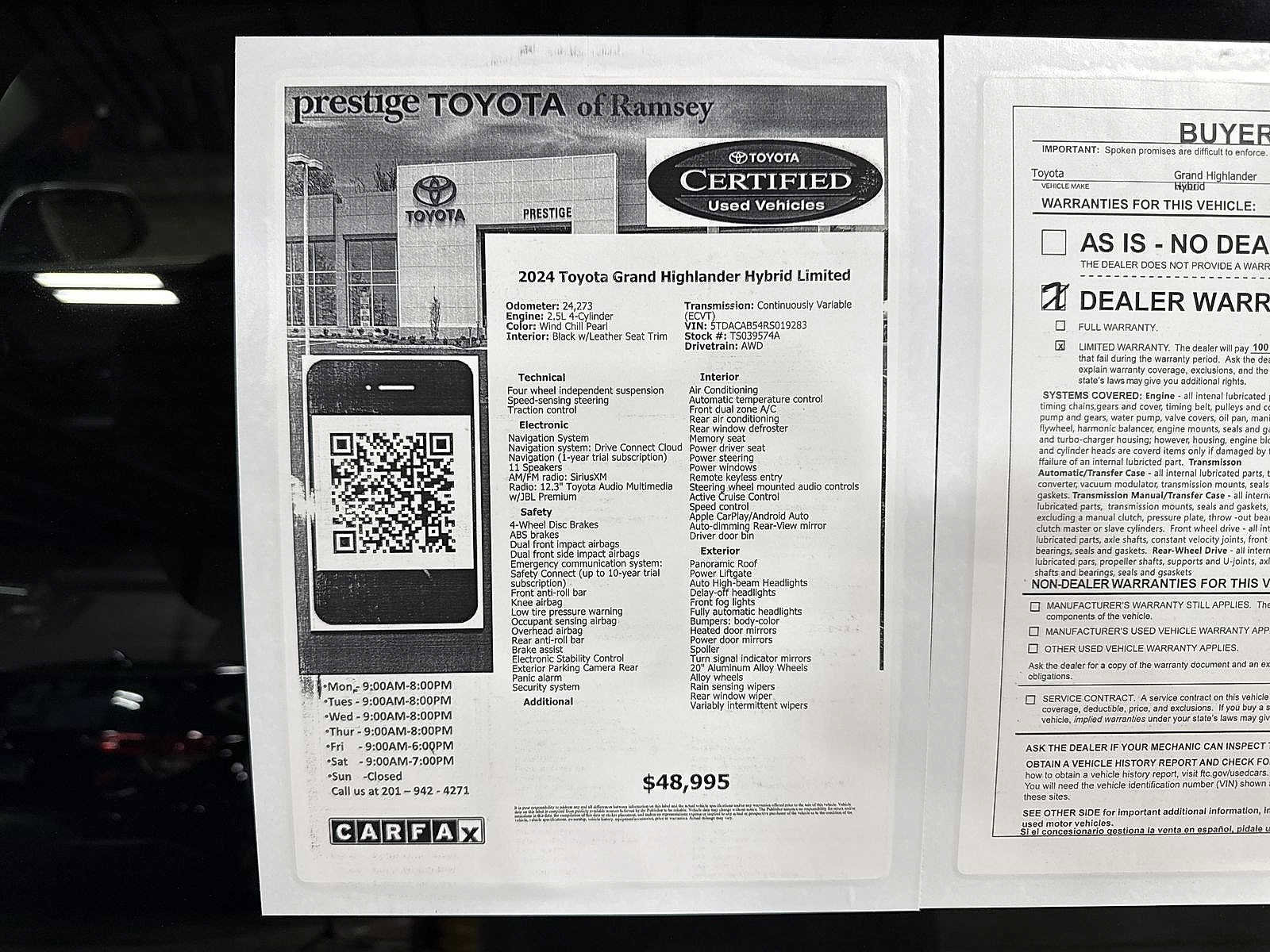 Certified 2024 Toyota Grand Highlander Limited image 13
