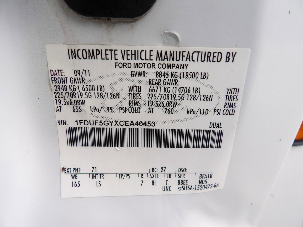 Used 2012 Ford F550 2WD Regular Cab Super Duty w/ Payload Upgrade Pkg image 66
