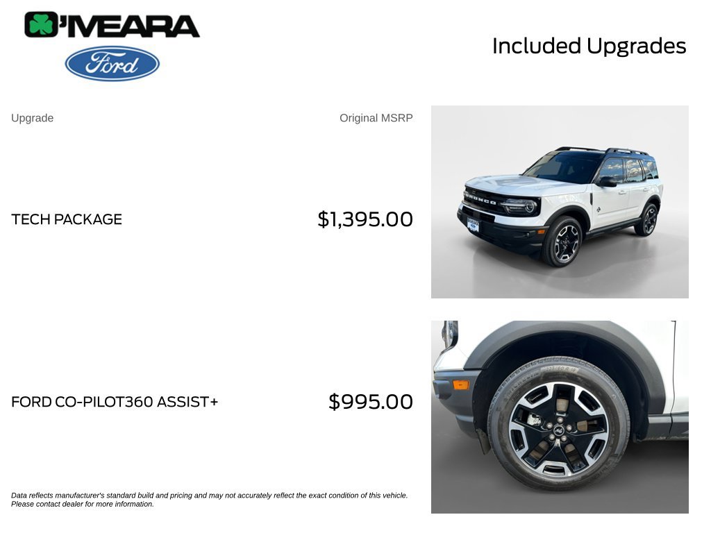 Used 2024 Ford Bronco Sport Outer Banks w/ Tech Package AWD/4WD image 4