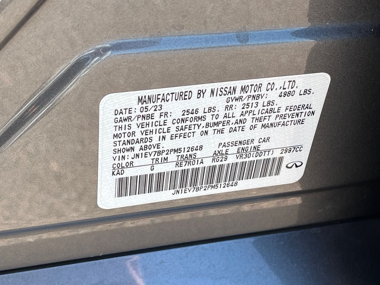 Certified 2023 INFINITI Q50 Luxe w/ Cargo Package RWD image 30