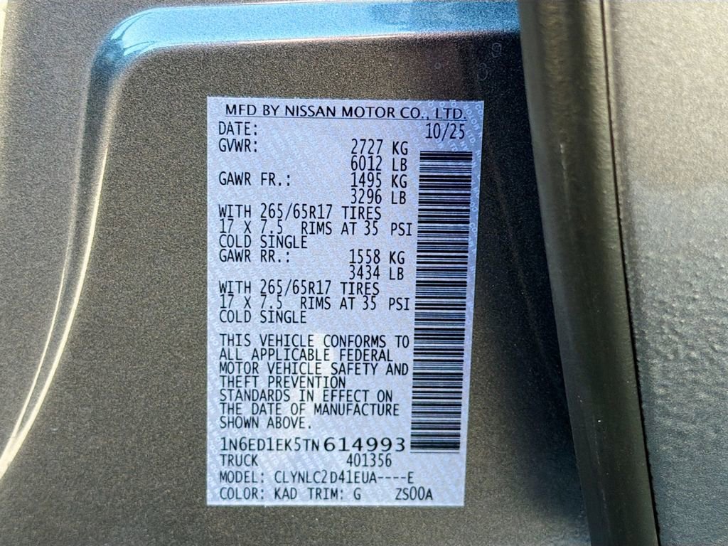 New 2026 Nissan Frontier SV image 31