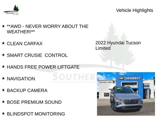 Used 2022 Hyundai Tucson Limited w/ Cargo Package image 8