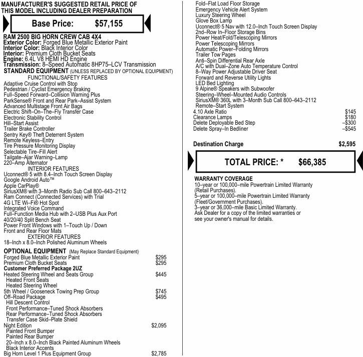 New 2026 RAM 2500 Big Horn image 2