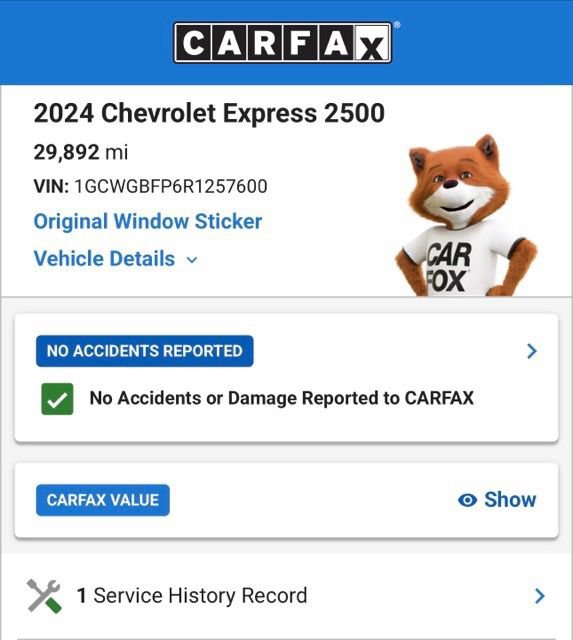 Used 2024 Chevrolet Express 2500 Extended w/ Driver Convenience Package RWD image 4