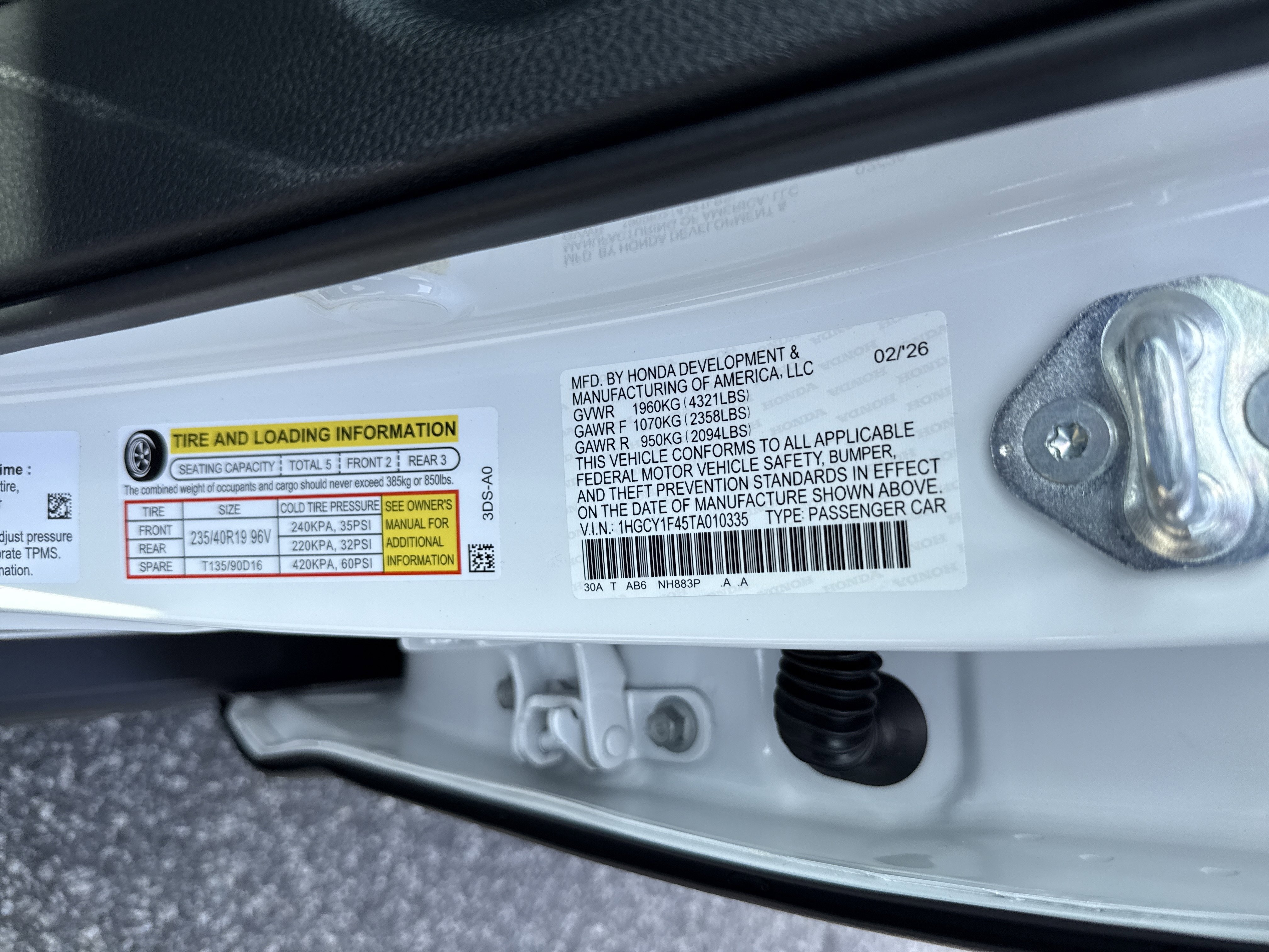 New 2026 Honda Accord SE image 37