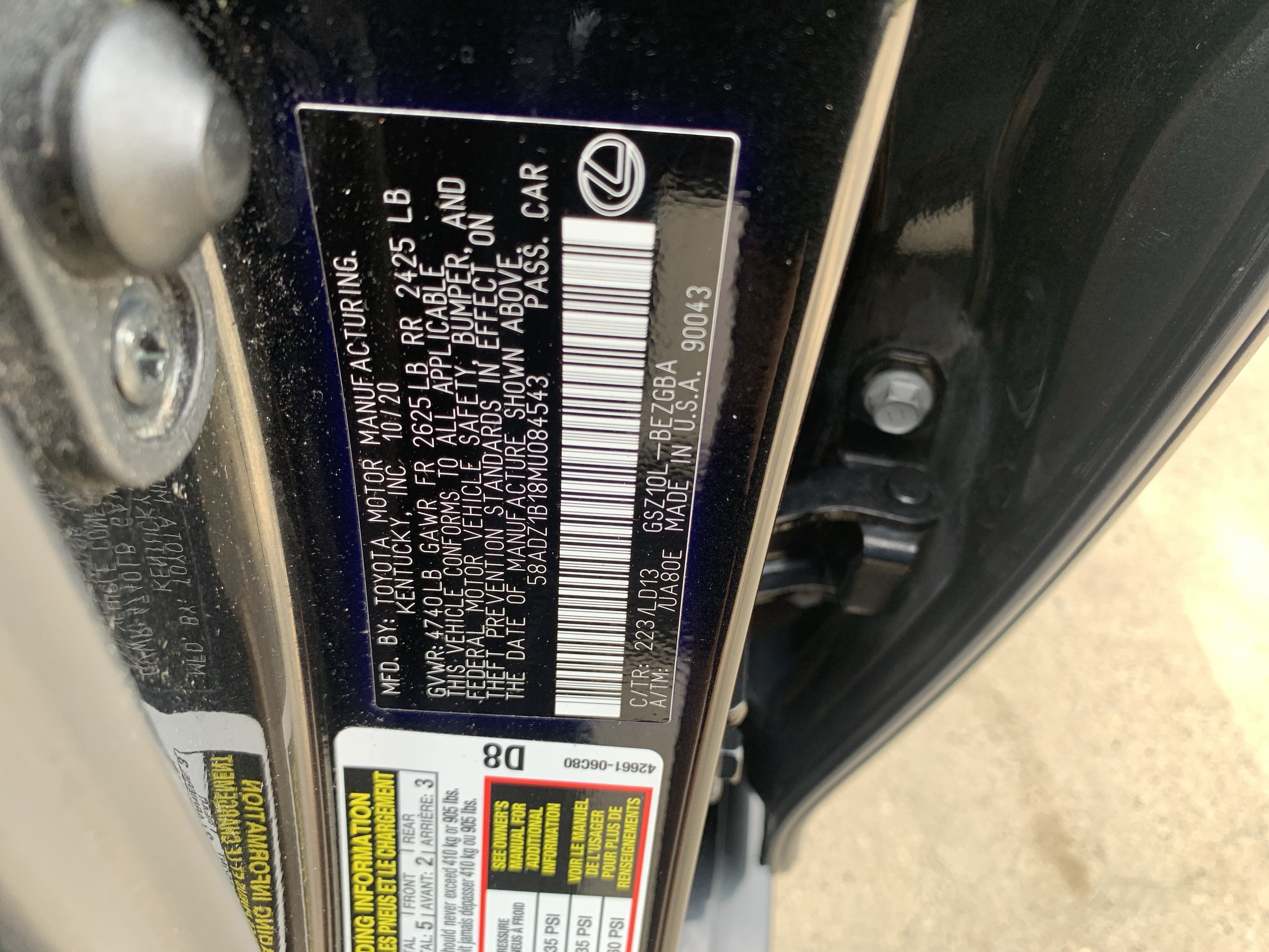 Used 2021 Lexus ES 350 w/ Premium Package FWD image 36