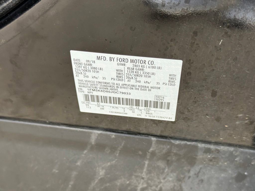 Used 2018 Ford Explorer XLT w/ Equipment Group 202A AWD/4WD image 10