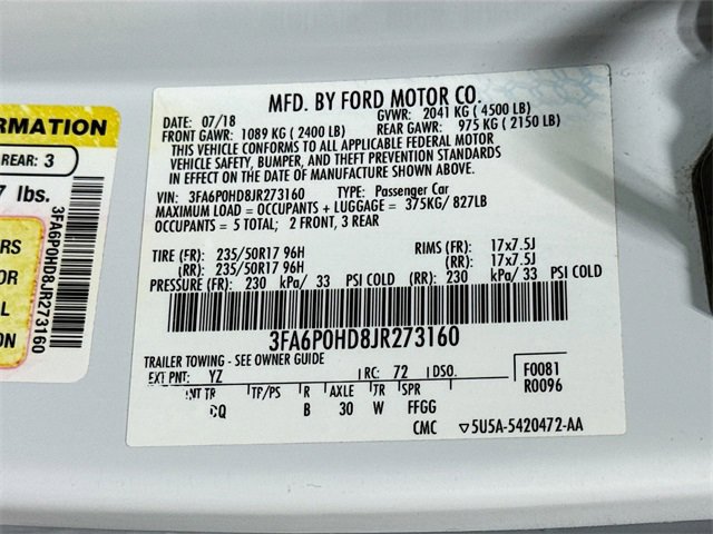 Used 2018 Ford Fusion SE w/ Fusion SE Technology Package image 28