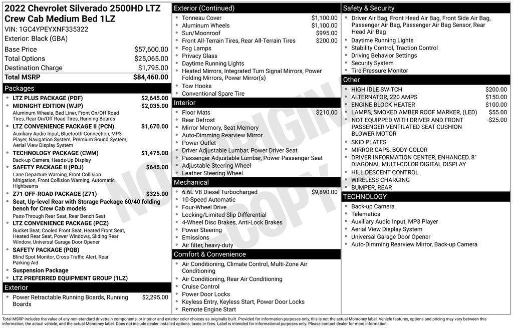 Used 2022 Chevrolet Silverado 2500 LTZ w/ LTZ Plus Package image 31