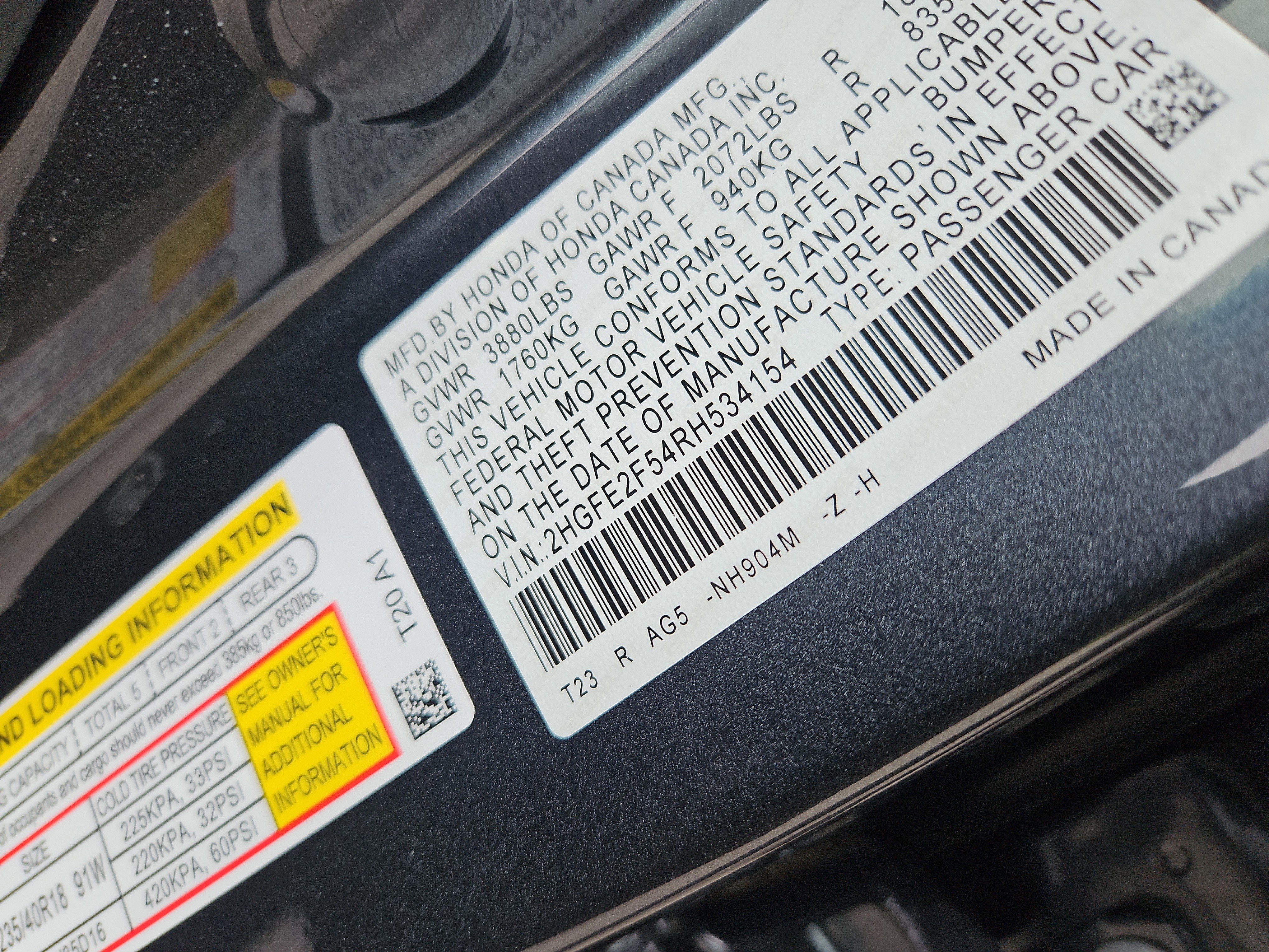 Certified 2024 Honda Civic Sport image 7