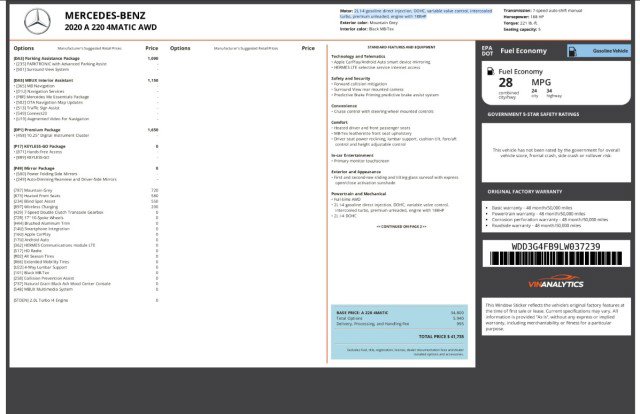 Used 2020 Mercedes-Benz A 220 Premium PKG $42K MSRP image 7