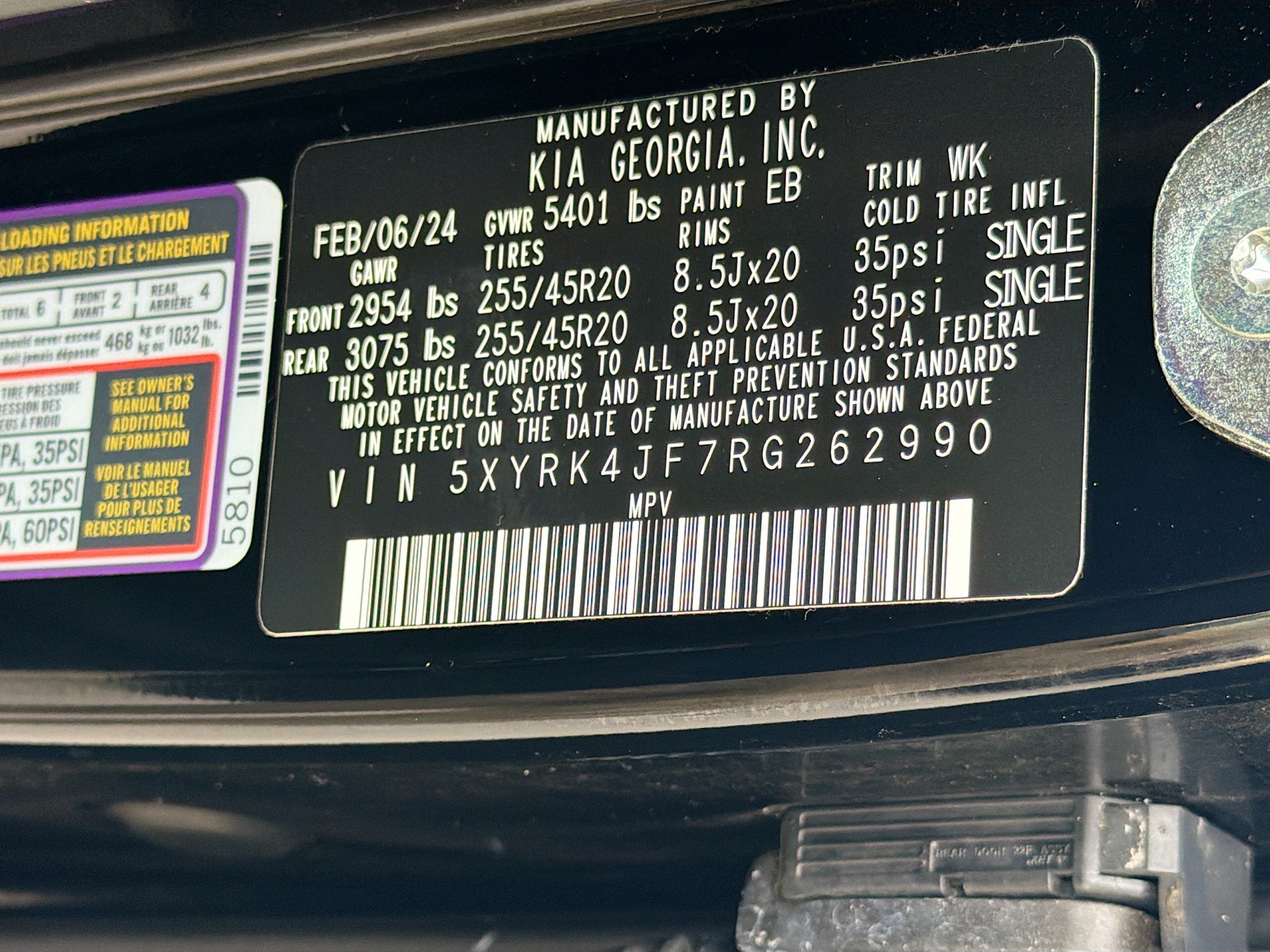 Used 2024 Kia Sorento SX FWD image 45
