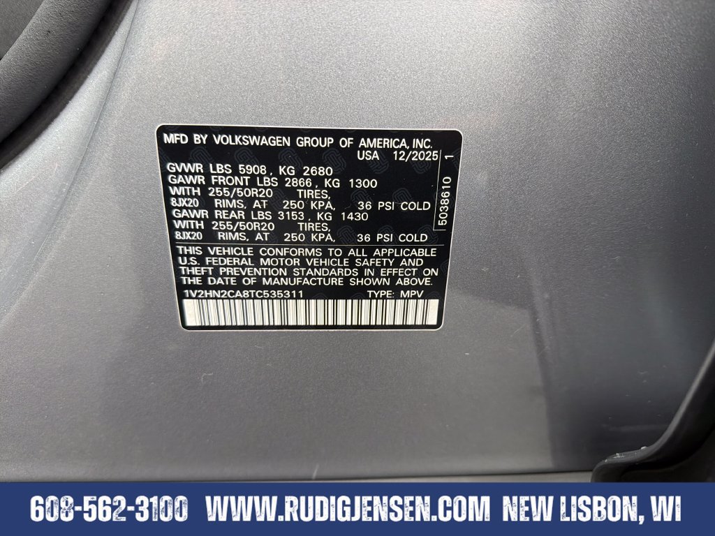 Used 2026 Volkswagen Atlas SE AWD/4WD image 29