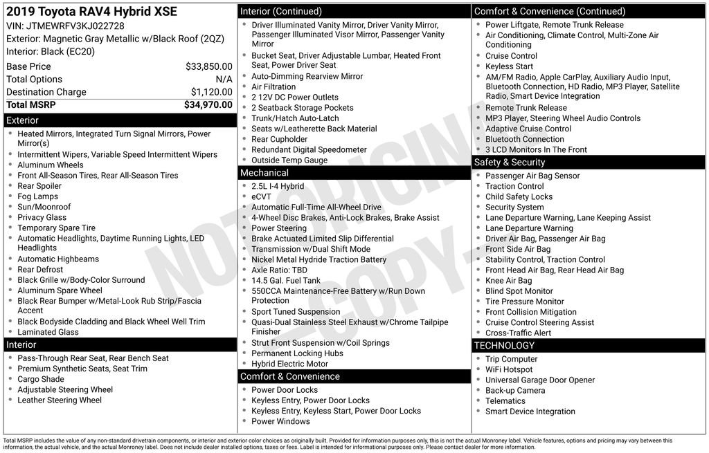 Certified 2019 Toyota RAV4 XSE image 31