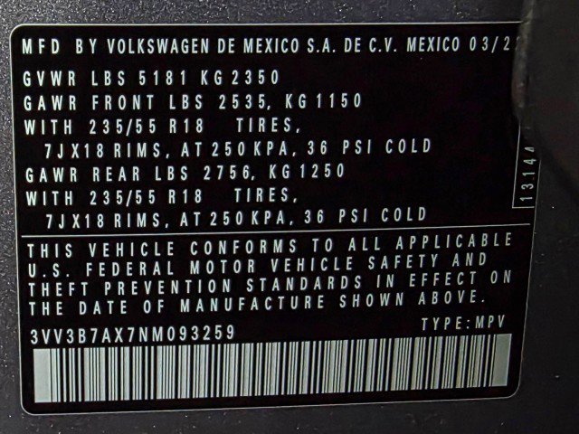 Used 2022 Volkswagen Tiguan SE FWD image 44