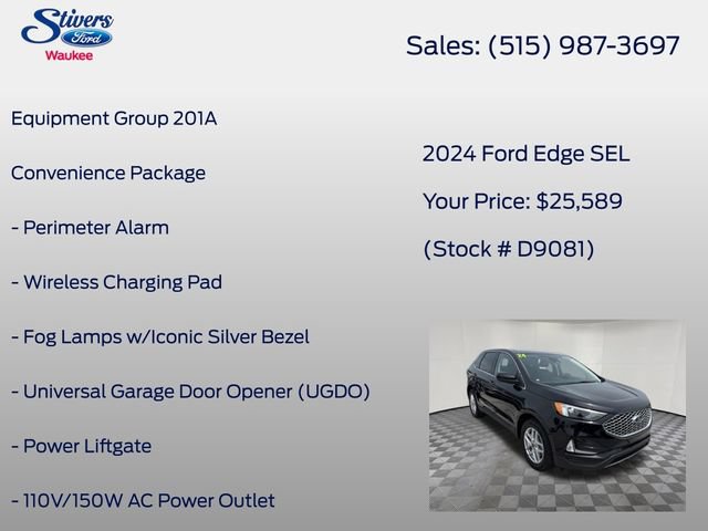 Used 2024 Ford Edge SEL w/ Convenience Package AWD/4WD image 8
