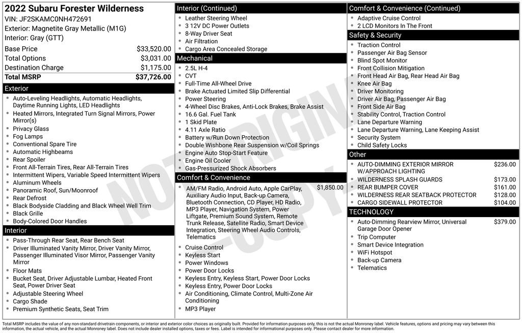 Used 2022 Subaru Forester Wilderness image 4