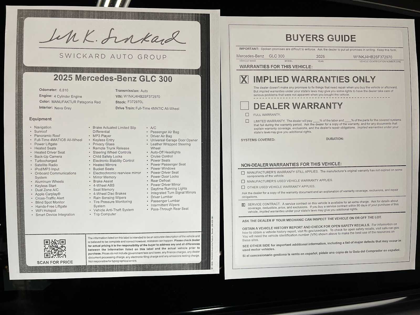 Certified 2025 Mercedes-Benz GLC 300 4MATIC image 44