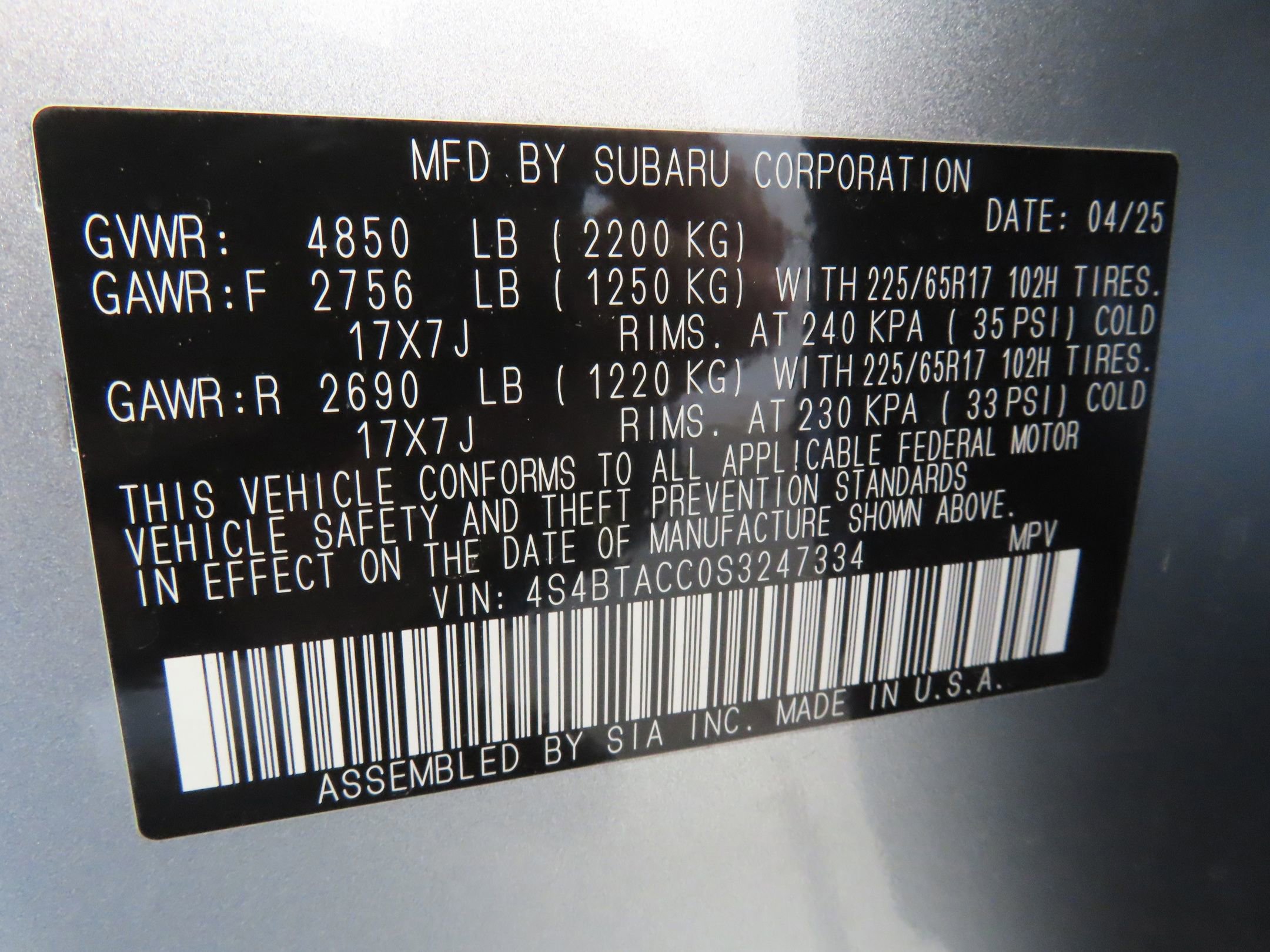 Certified 2025 Subaru Outback Premium w/ Popular Package #1 image 29