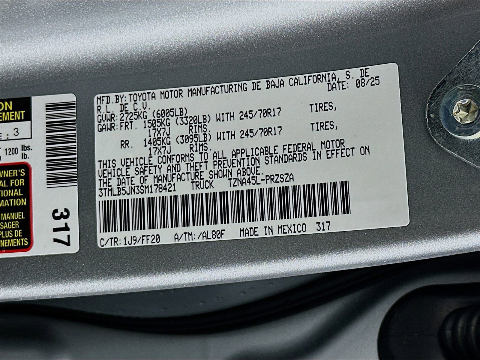 New 2025 Toyota Tacoma SR5 image 31