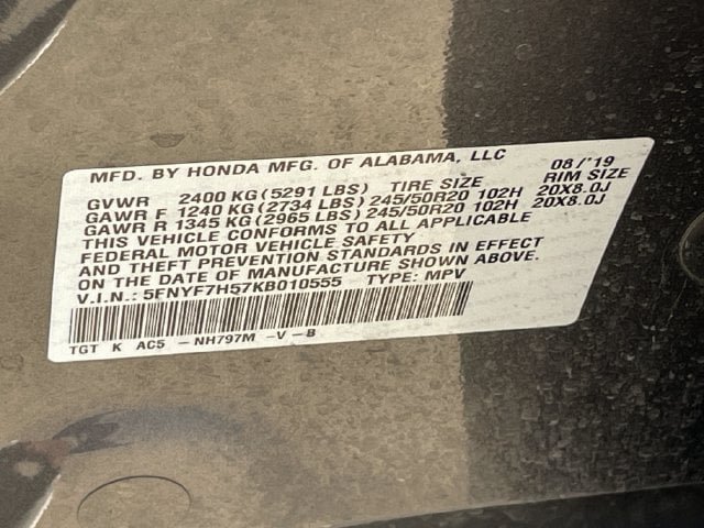 Certified 2019 Honda Passport EX-L image 29