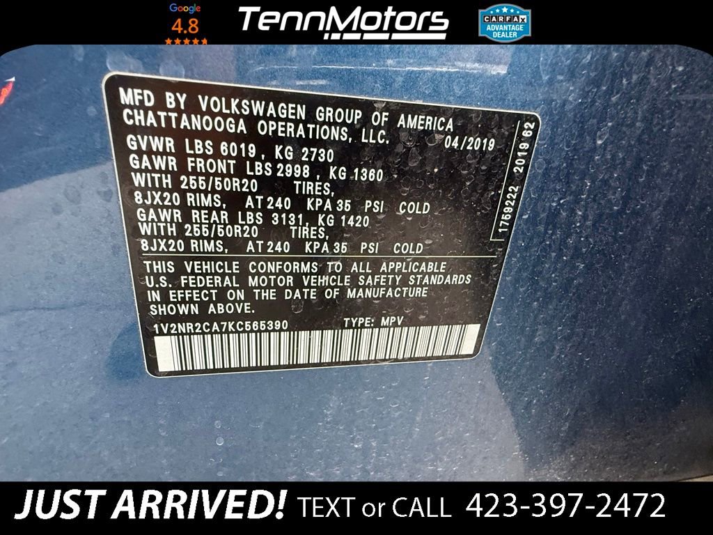 Used 2019 Volkswagen Atlas SEL Premium image 4