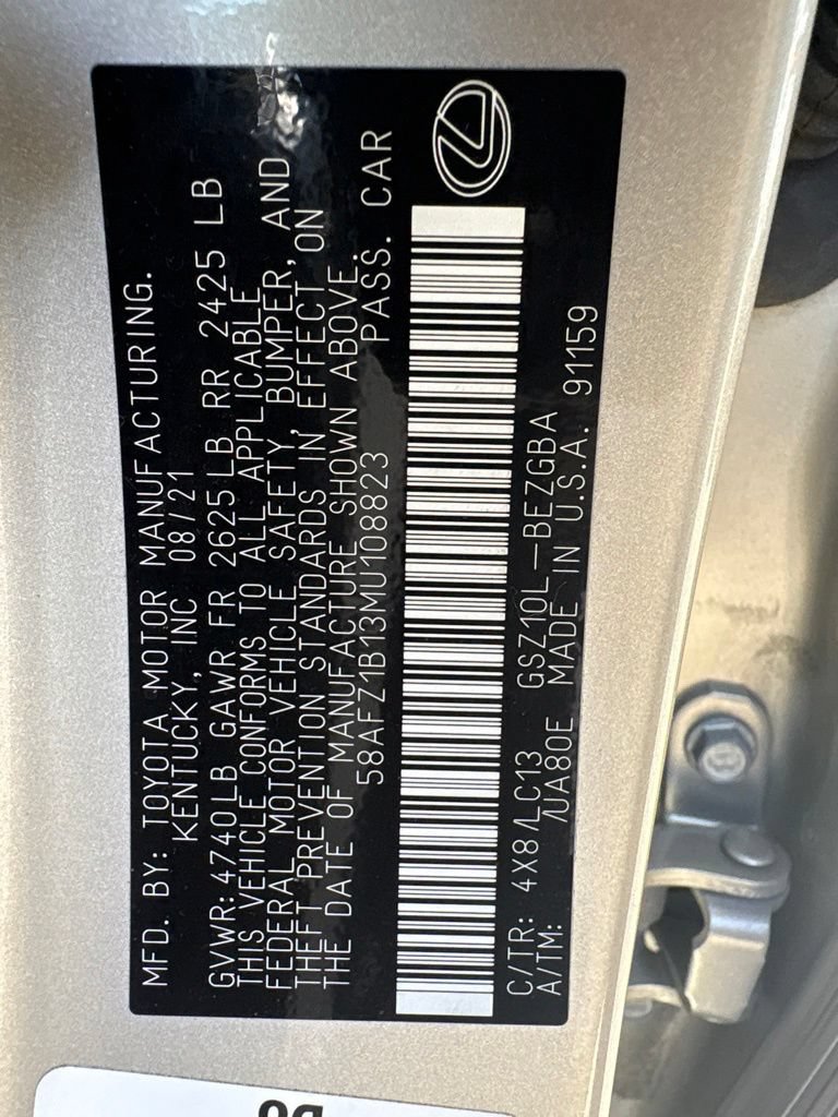 Certified 2021 Lexus ES 350 Ultra Luxury w/ Accessory Package 2 FWD image 22