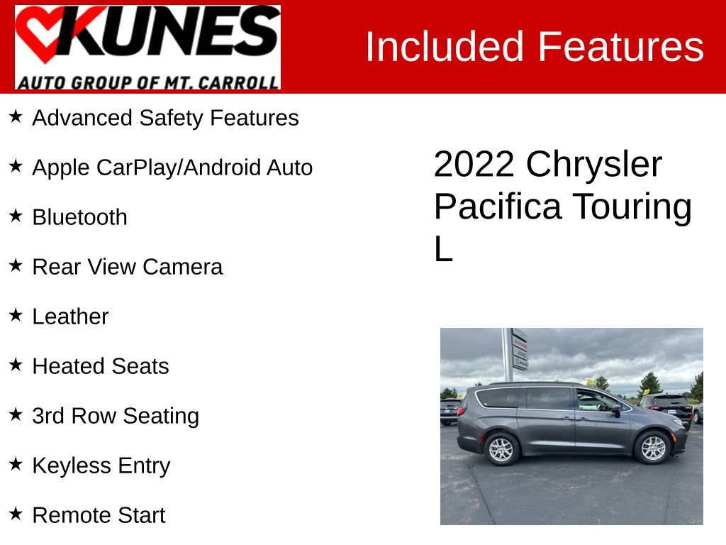 Used 2022 Chrysler Pacifica Touring-L FWD image 3