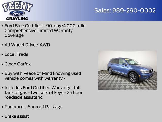 Used 2020 Volkswagen Tiguan SE w/ Panoramic Sunroof Package image 4