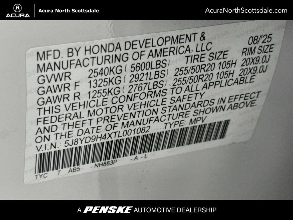 Certified 2026 Acura MDX w/ Technology Package FWD image 37