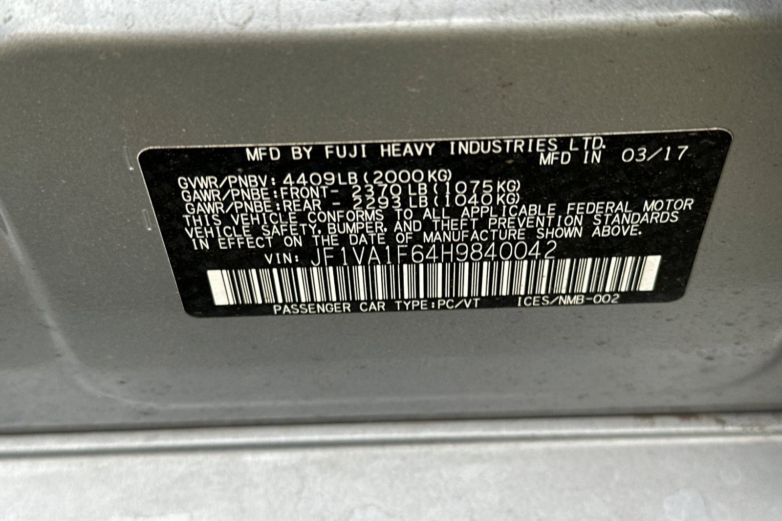 Used 2017 Subaru WRX Premium image 26