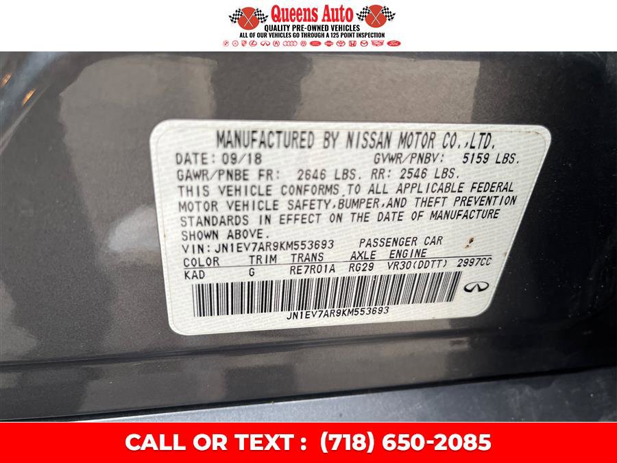 Used 2019 INFINITI Q50 Luxe w/ Essential Package (3.0T Luxe) image 27