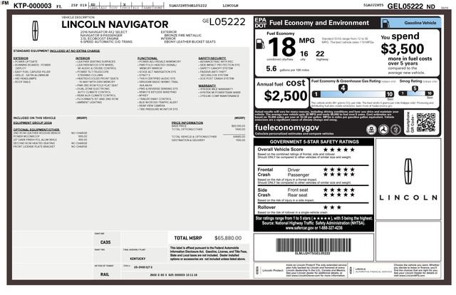 Used 2016 Lincoln Navigator Select image 2