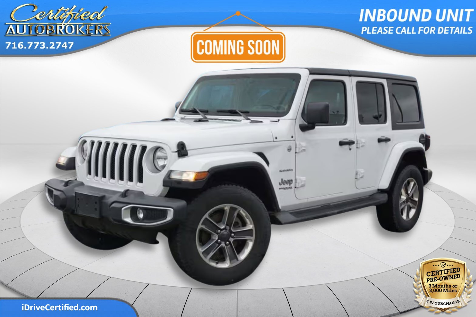 Used 2020 Jeep Wrangler Unlimited Sahara w/ Uconnect 4C Nav & Sound Group image 1