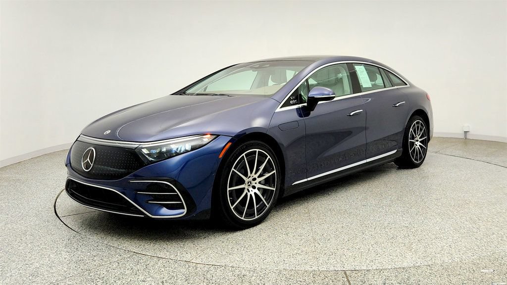 Used 2023 Mercedes-Benz EQS 580 4MATIC Sedan w/ Exclusive Trim Package image 1