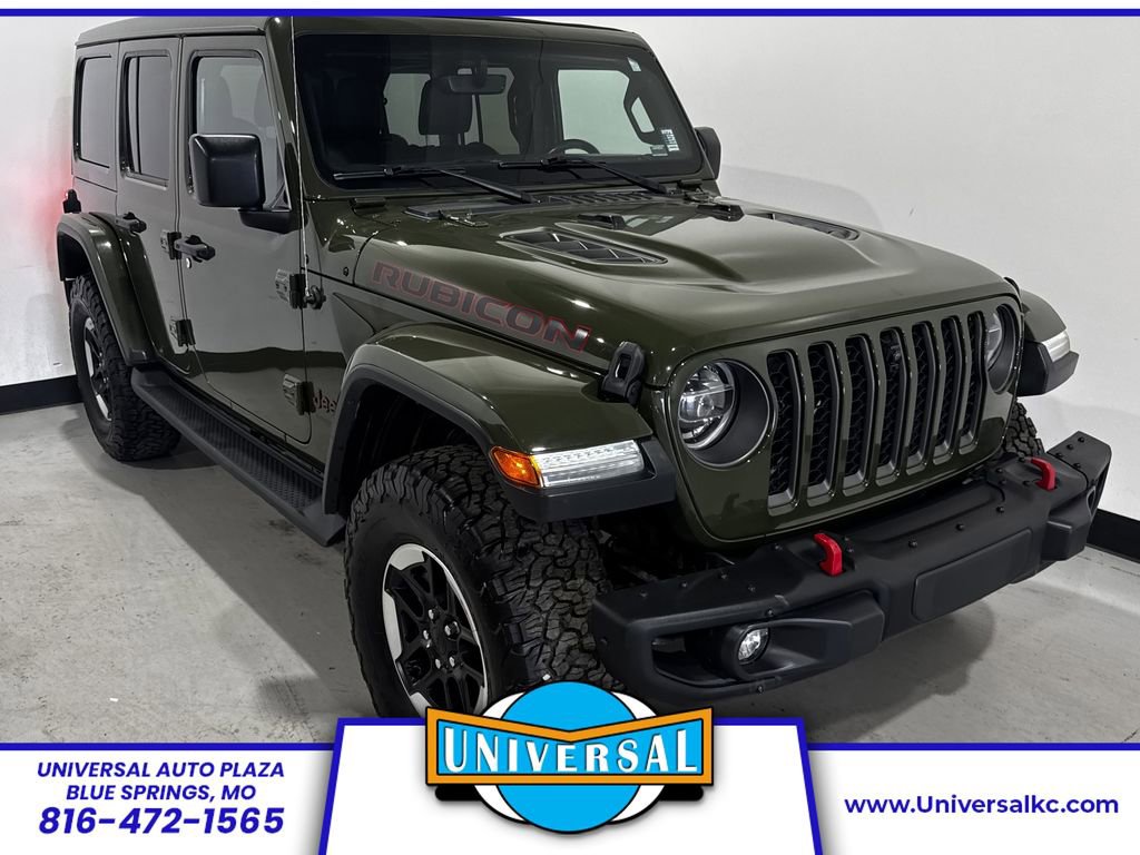 Used 2021 Jeep Wrangler Unlimited Rubicon w/ Uconnect 4C Nav & Sound Group image 1
