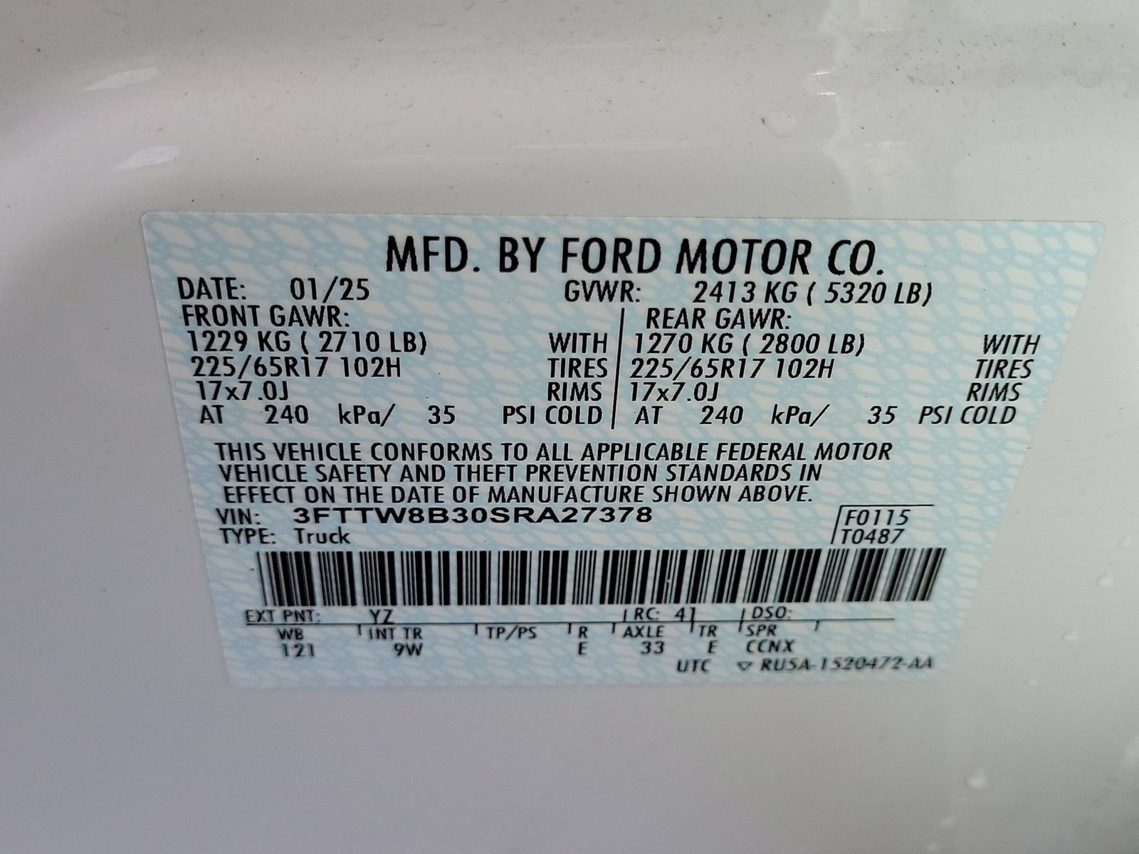 Certified 2025 Ford Maverick XL w/ Equipment Group 101A AWD/4WD image 26