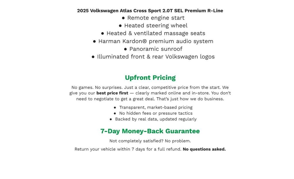 Used 2025 Volkswagen Atlas Cross Sport SEL Premium R-Line image 2