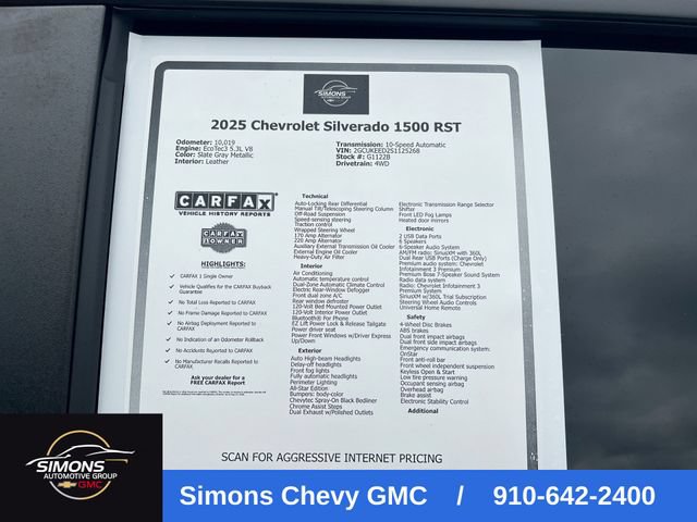Used 2025 Chevrolet Silverado 1500 RST w/ RST All Star Premium Package AWD/4WD image 29