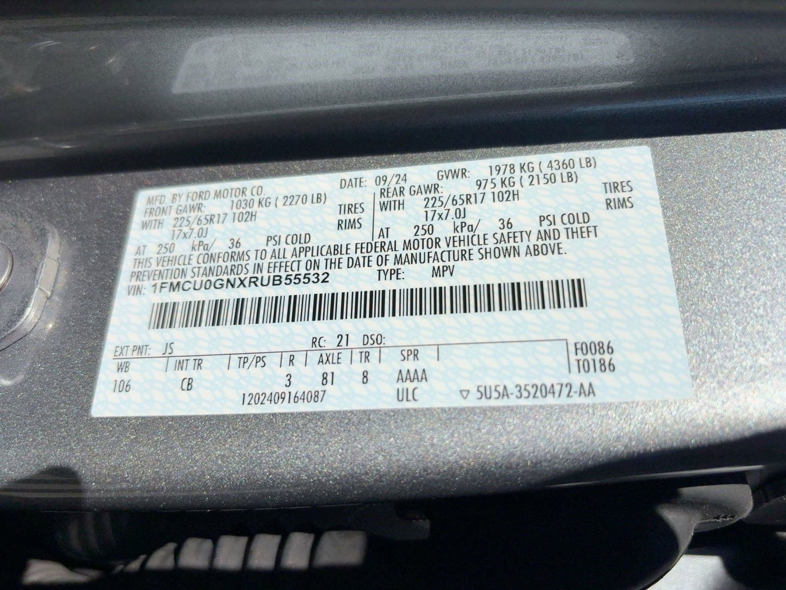 Used 2024 Ford Escape Active image 17
