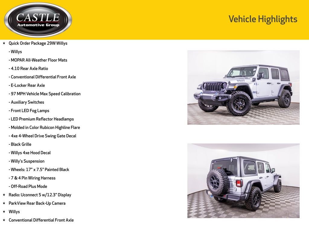 Used 2024 Jeep Wrangler Willys 4xe image 3