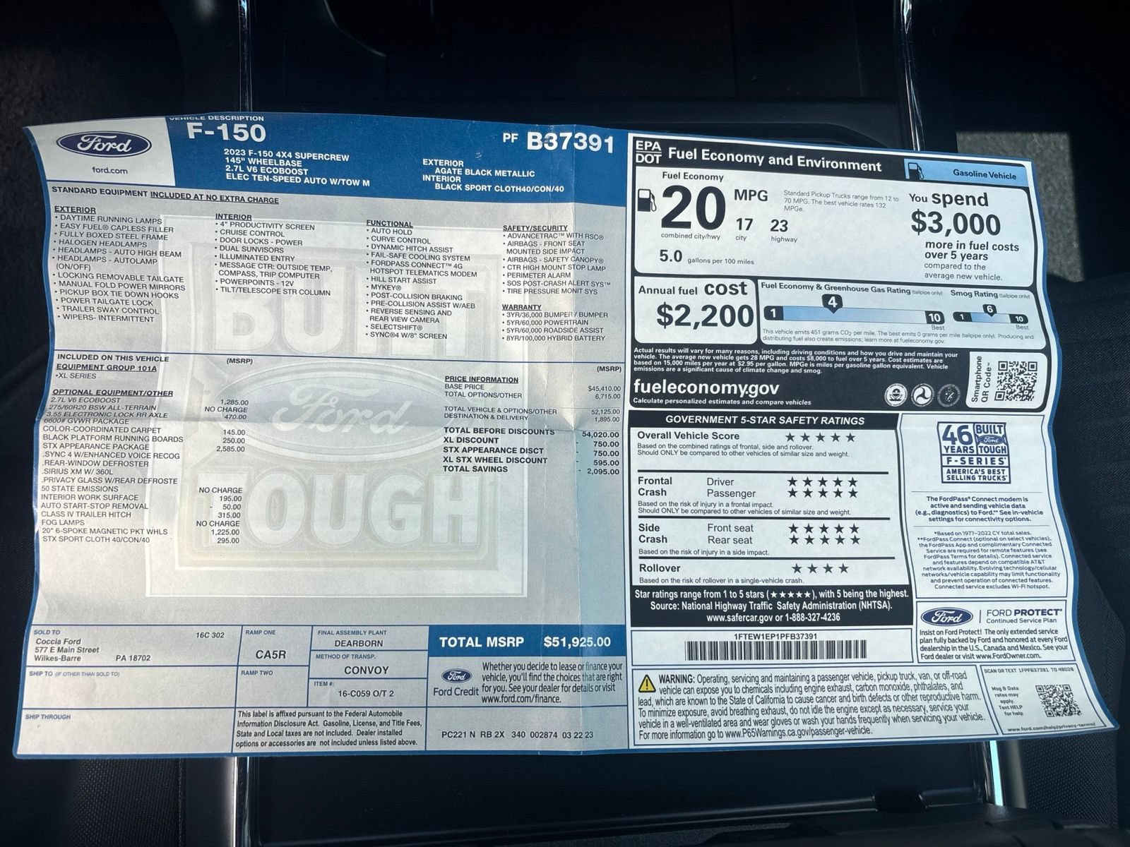 Certified 2023 Ford F150 XL w/ STX Appearance Package AWD/4WD image 27