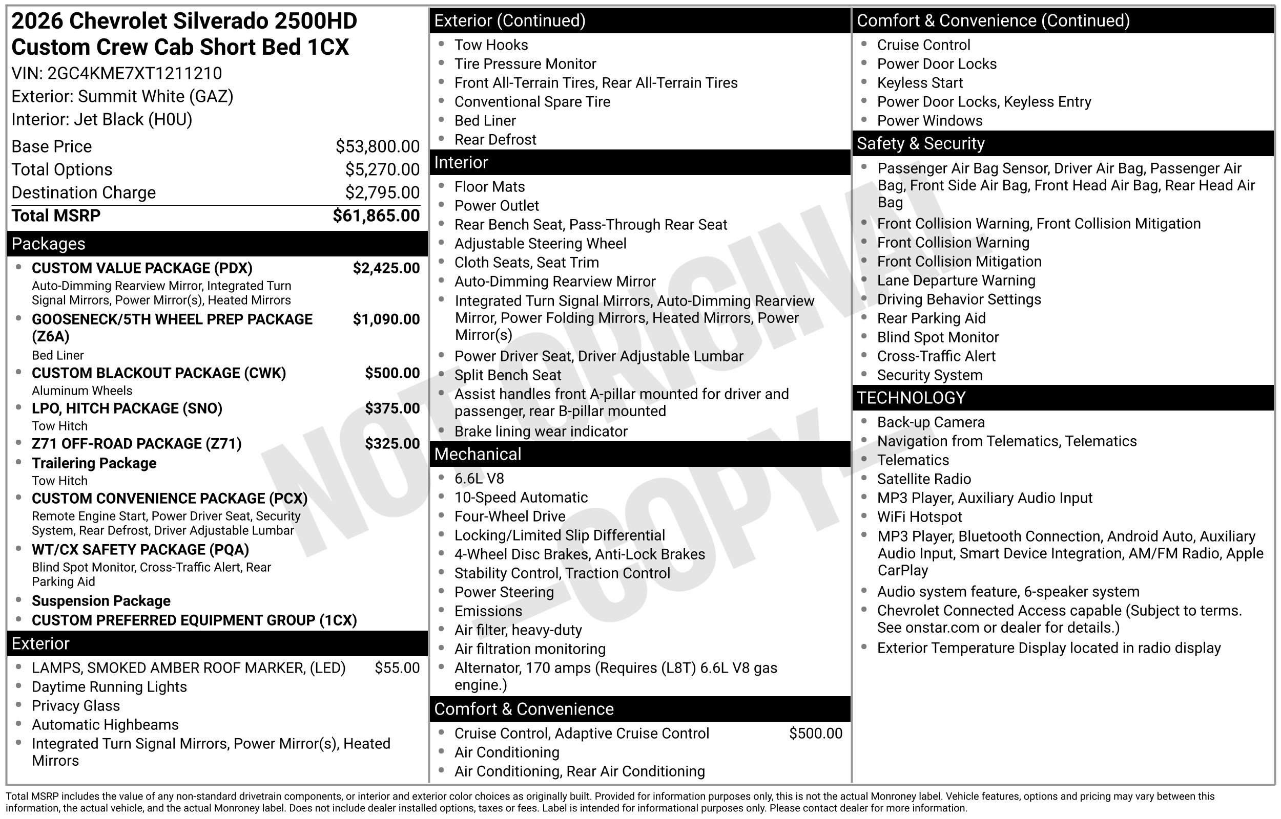 New 2026 Chevrolet Silverado 2500 Custom w/ Custom Value Package AWD/4WD video 3