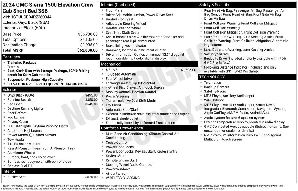 Certified 2024 GMC Sierra 1500 Elevation AWD/4WD image 46